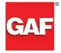 Red square GAF logo in white letters