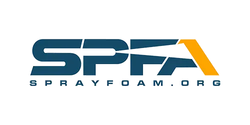 SPFA Sprayfoam.org logo in blue and orange