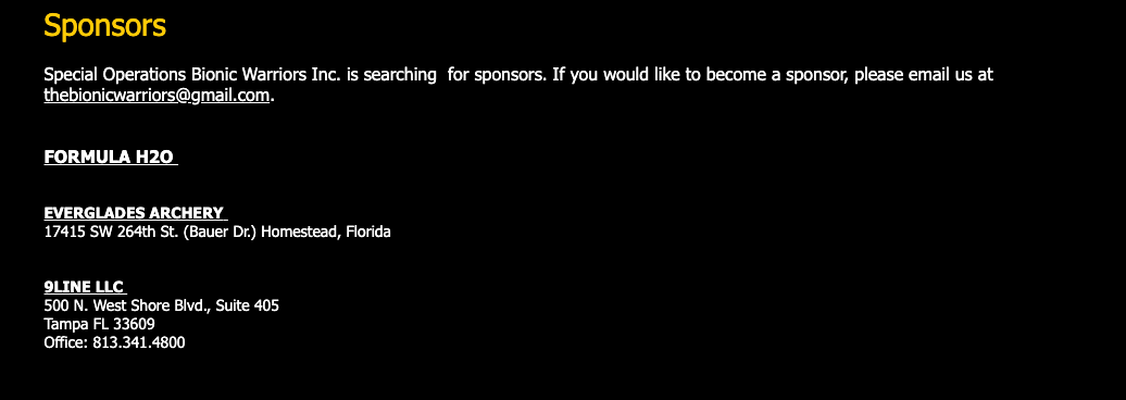 Sponsor information on black background. Sponsors include:  State Downtown Event series & Extravaganza.