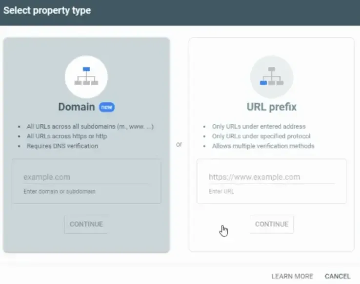 Google Search Console + Google Search Console Property Set Up