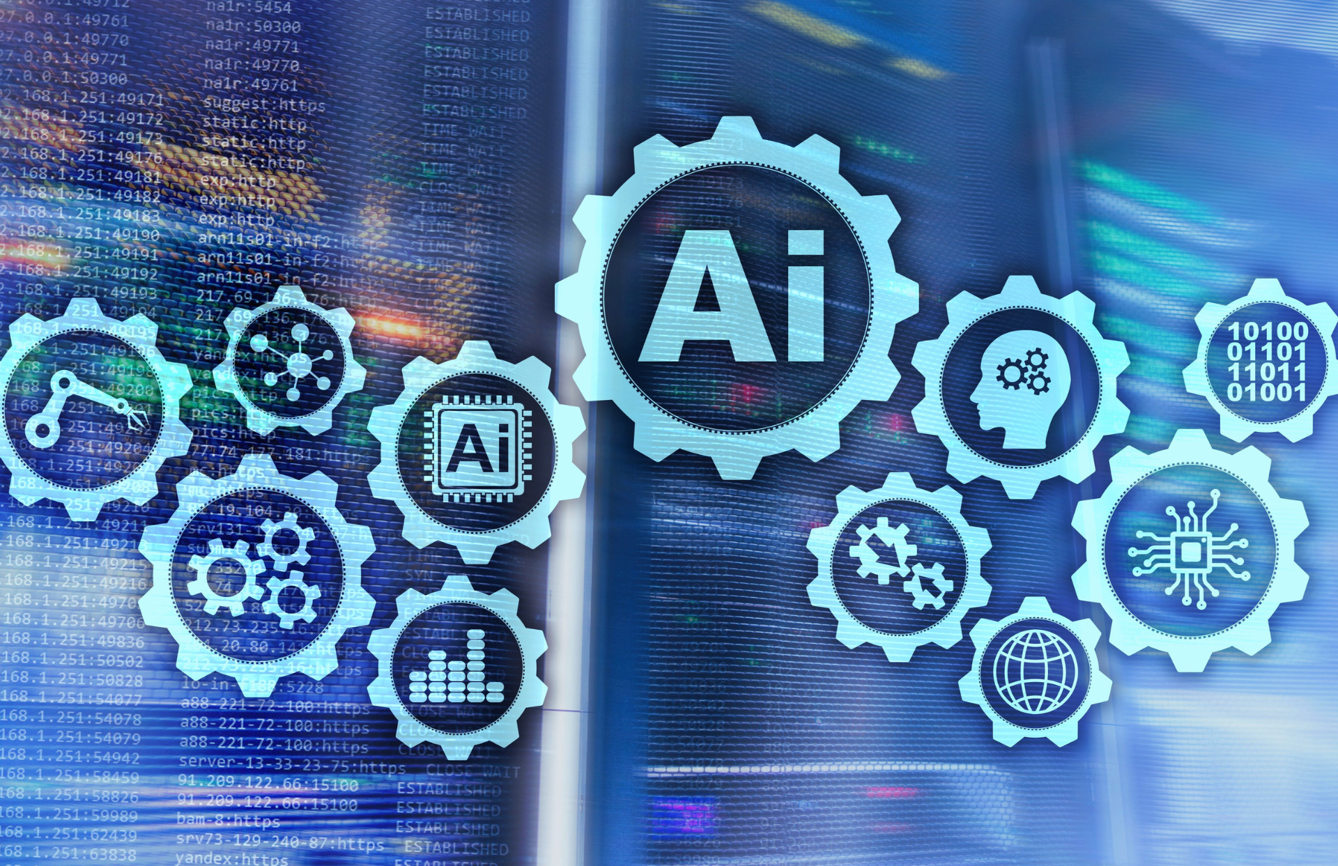 AI Tools and Components linked as cogs