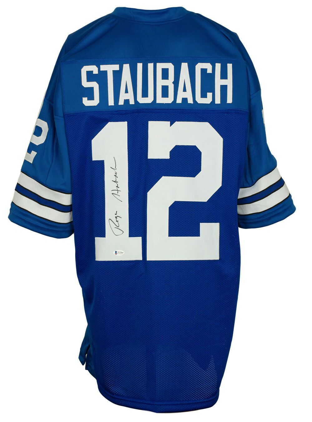 Blue football jersey with