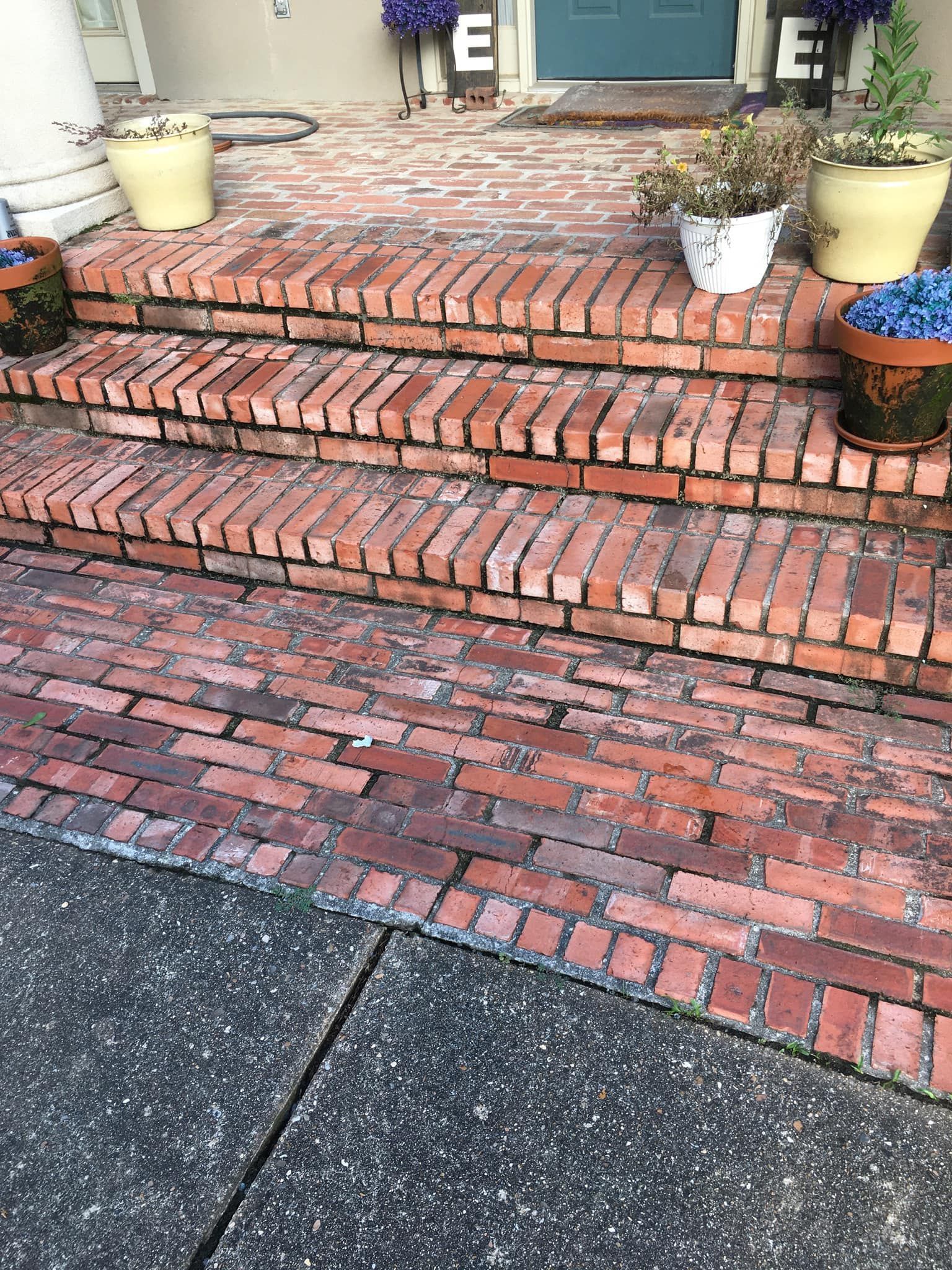 steps in front of the house