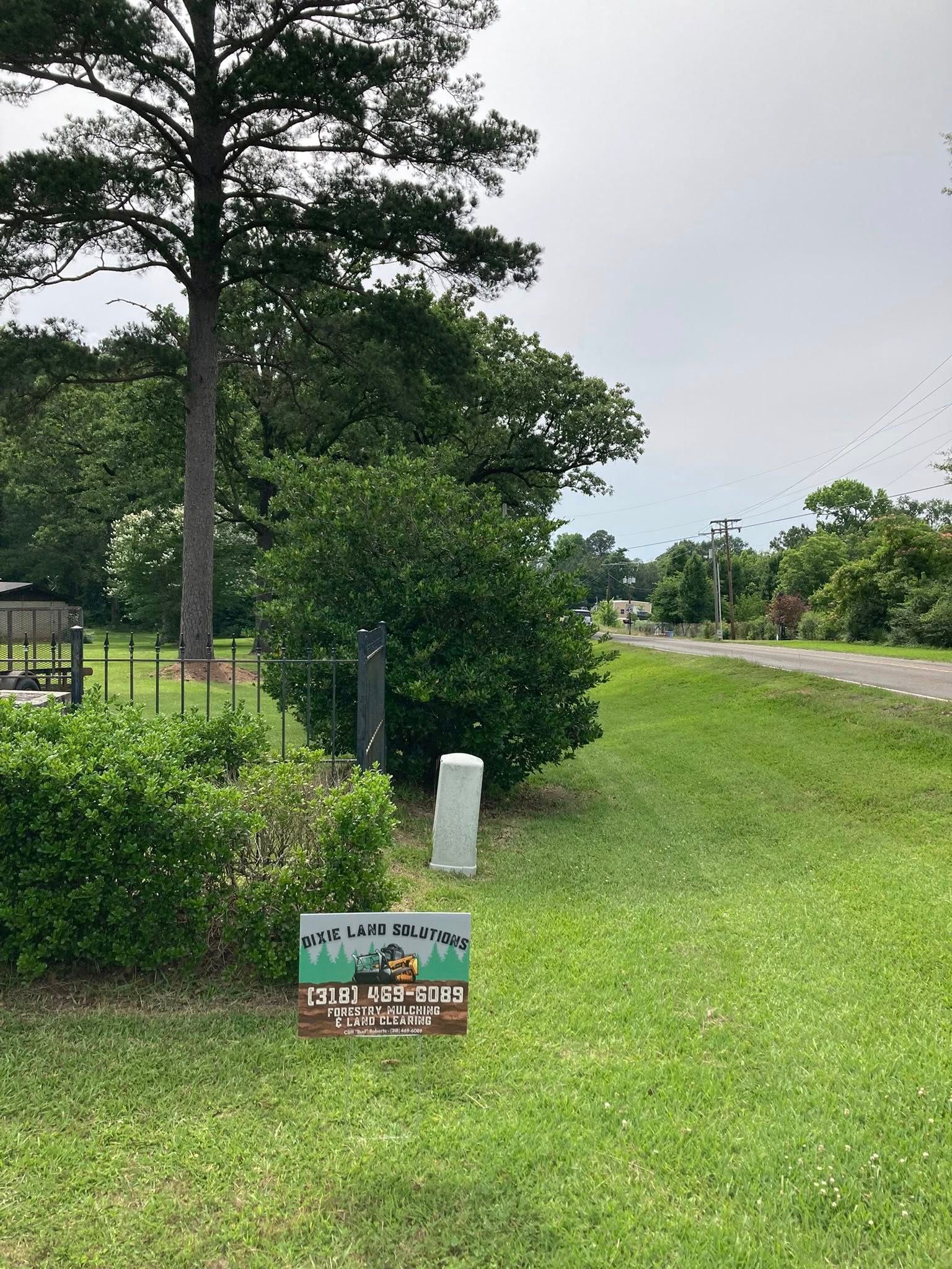 A small sign for the 