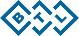 Blue logo with the letters B, T, and L, each contained within a geometric shape that overlaps with the others.