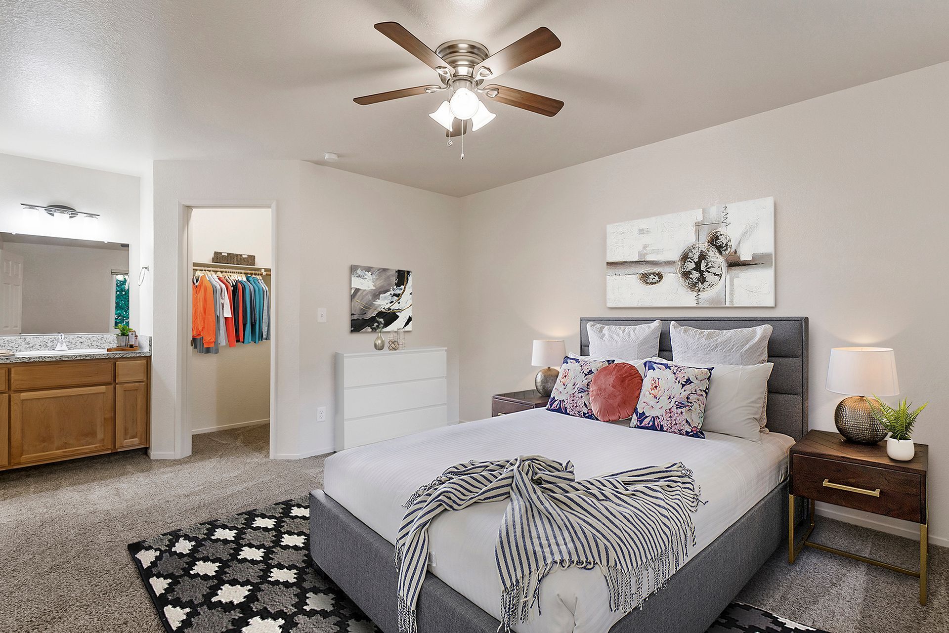 Pine Tree Apartments Main Bedroom