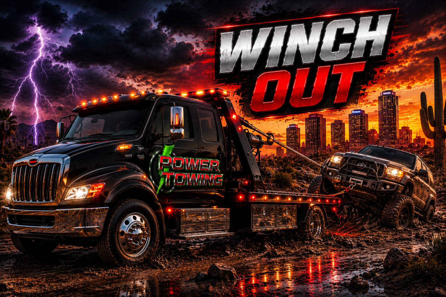 Winch-out and recovery service in Phoenix, AZ