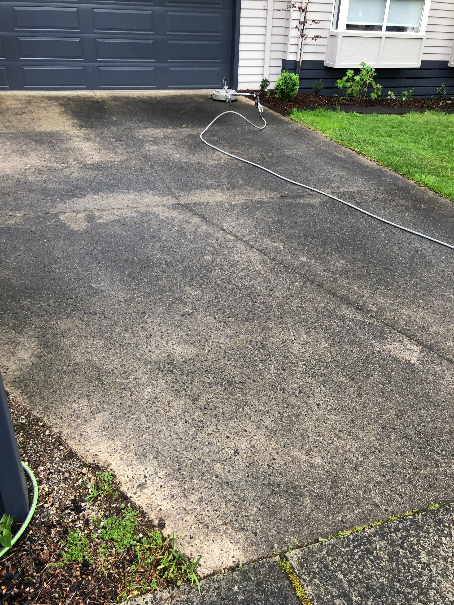 Exposed aggregate after being sealed in Berwick