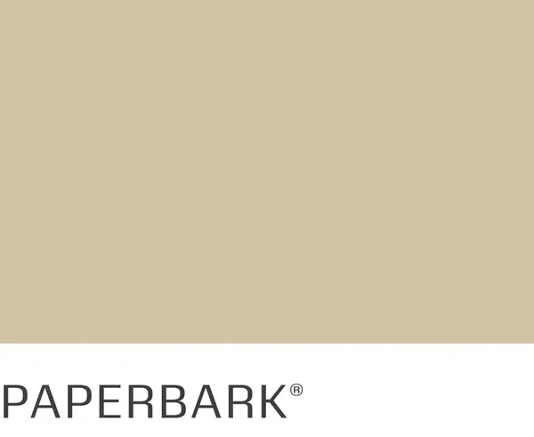 A piece of paper with the word paperbark on it.