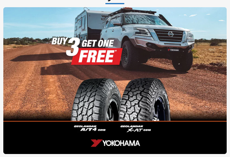 Yokohama Promo Poster Buy 3 Get 1 Free — Ballina Tyrepro in Ballina, NSW