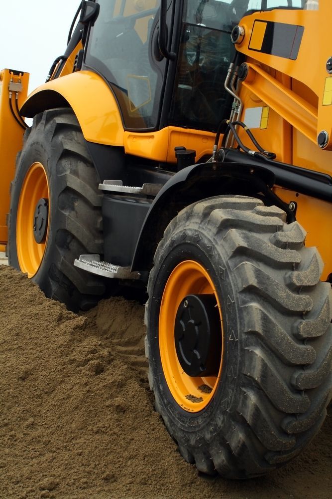 Tyres Of Yellow Bulldozer — Ballina Tyrepro in Ballina, NSW
