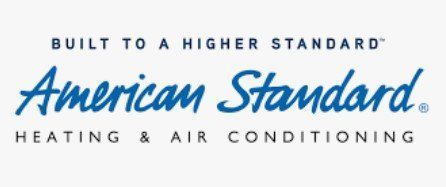 American Standard Heating & Air Conditioning logo with blue script on a white background