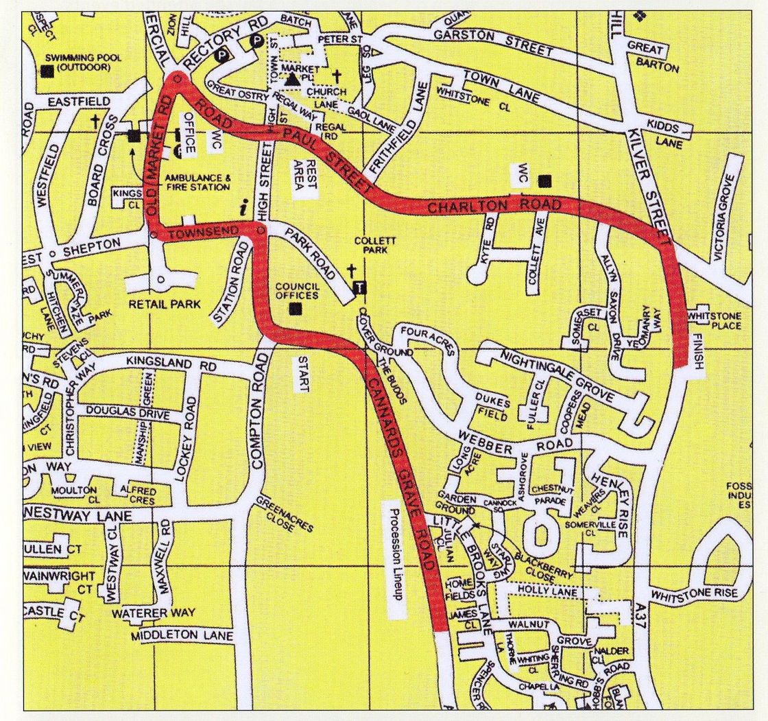Shepton Mallet Carnival Route Shepton Mallet Carnival Route