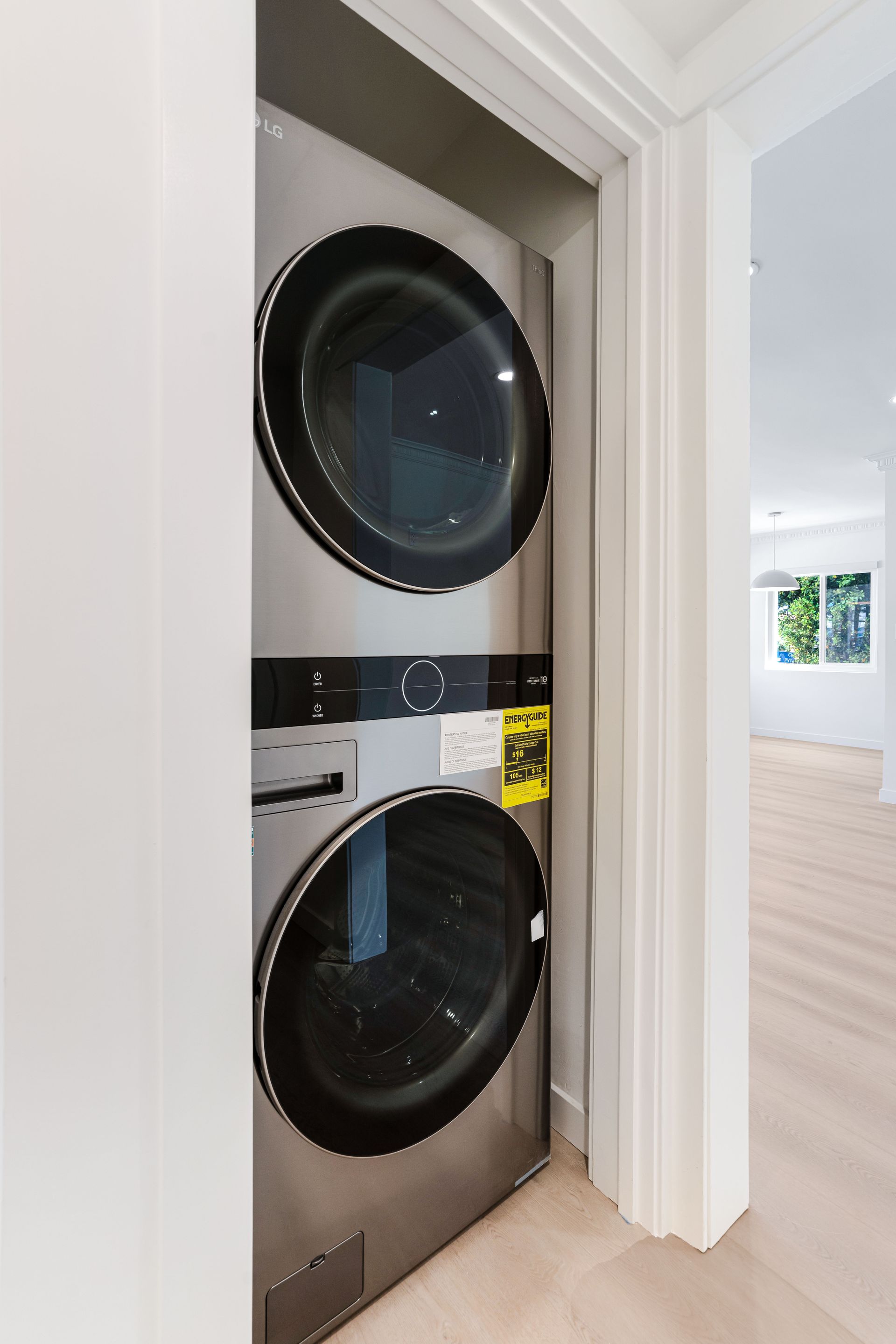 In-unit washer and dryer