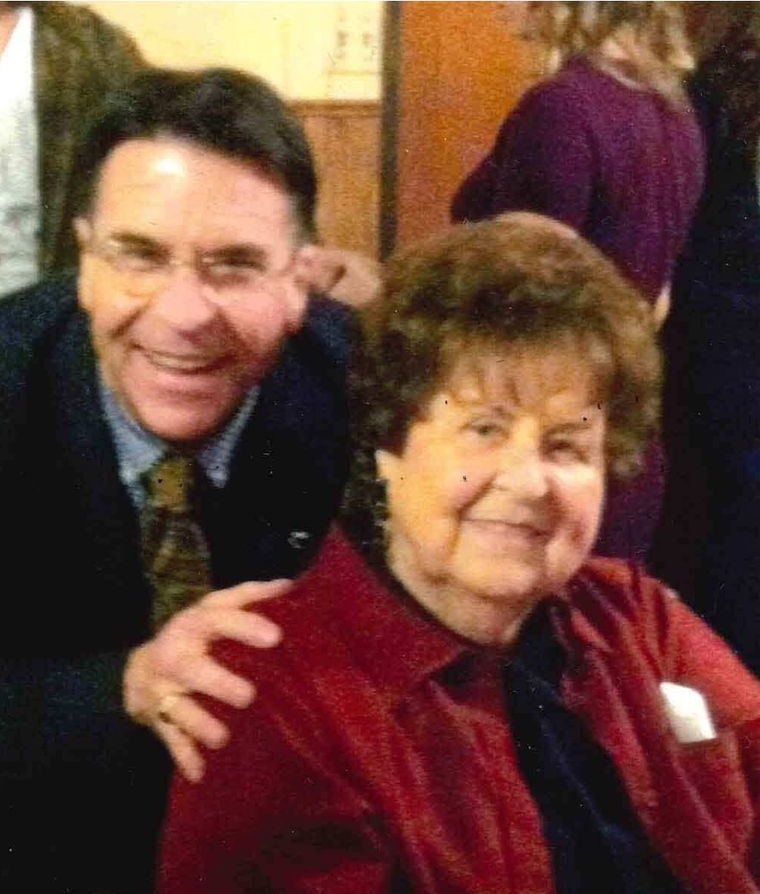 John P. Brooks with his mother Faye Brooks