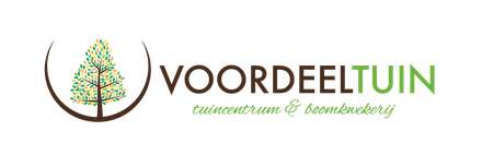 Logo met een boom in een bruine halve cirkel. 