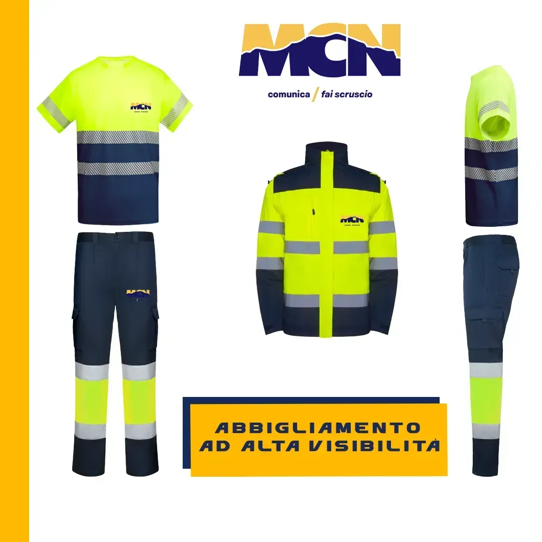 Abbigliamento da lavoro personalizzato alta visibilità