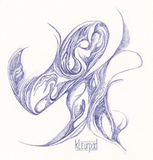 Pentekening 'Versmelting'