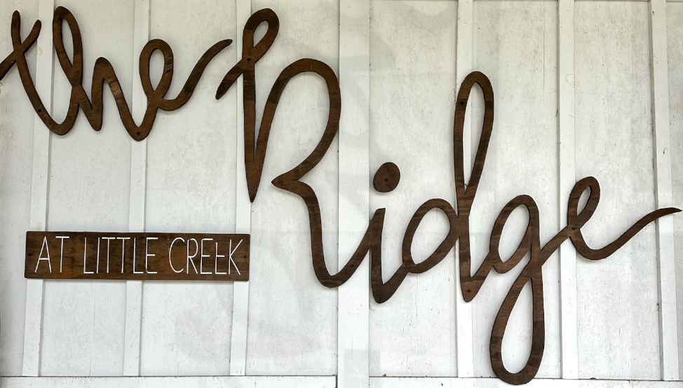 The word ridge that is on a wall