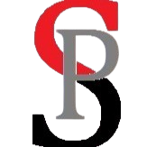 Stylized overlapping letters B and S in red, gray, and black on a white background