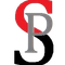 Stylized overlapping letters B and S in red, gray, and black on a white background