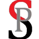 Stylized overlapping letters B and S in red, gray, and black on a white background