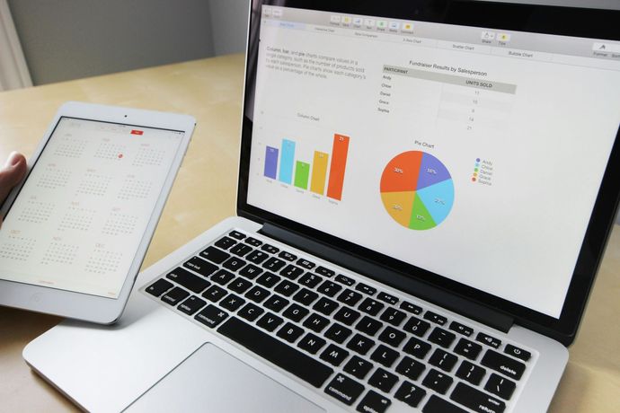Las Vegas business owner reviewing successful digital marketing results