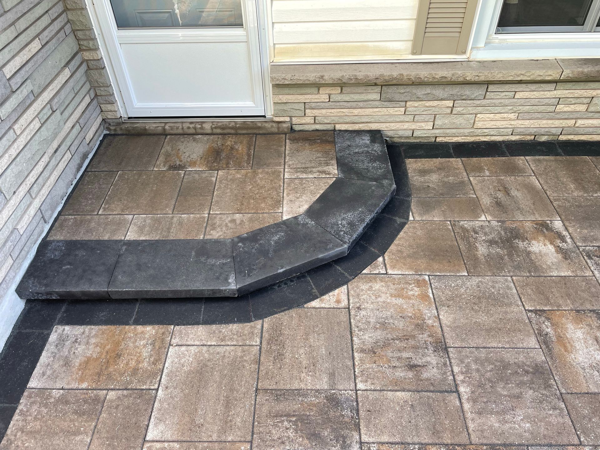 large entertainment patio by patio construction Hamilton
