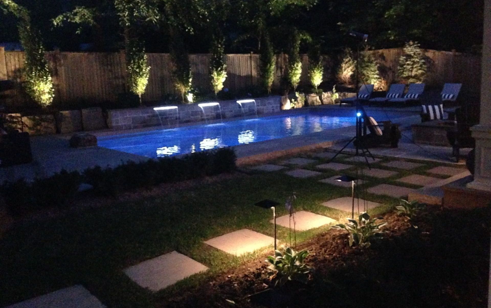 pool lighting near me, pool lighting hamilton ontario, coping pool hamilton ontario
