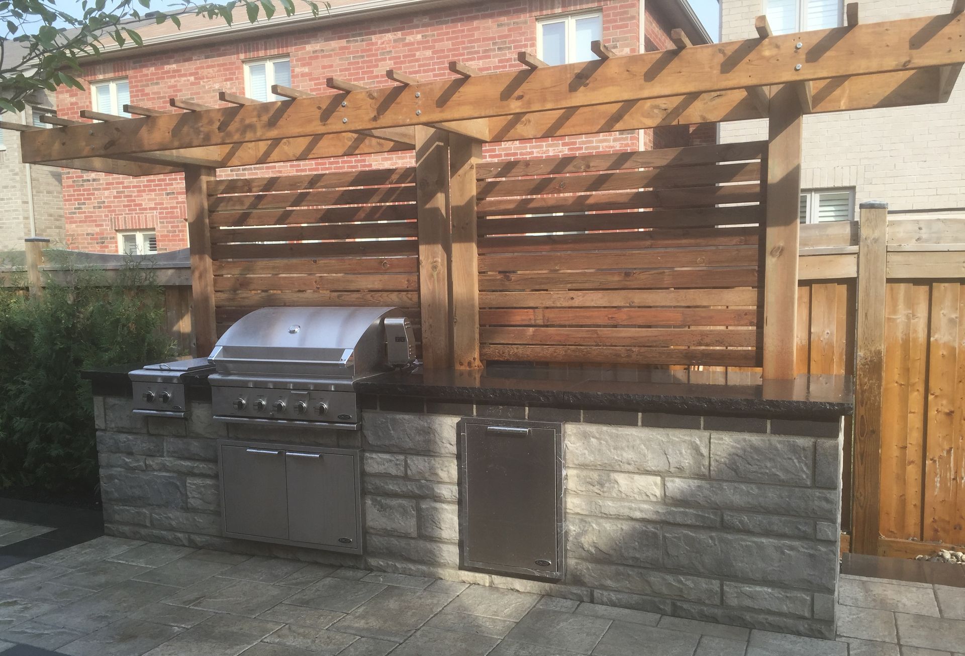 brick bbq hamilton ontario, stone bbq installation hamilton, brick bbq installation near me