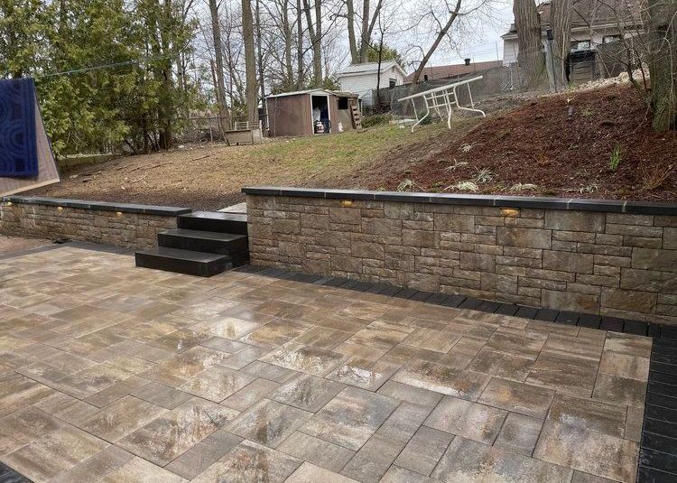 stone steps installers near me, patio design company hamilton ontario, retaining wall hamilton