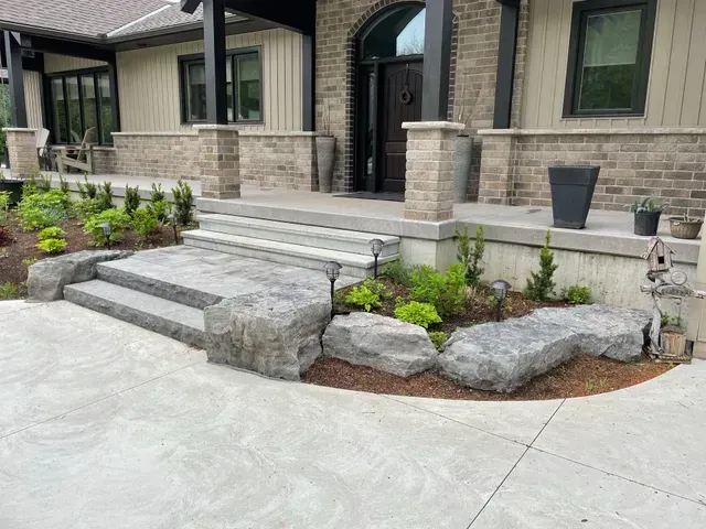 stone steps, stone steps installer hamilton ontario, stone stairs company ontario ca