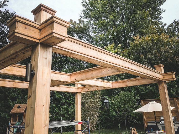 wood pergola installation near me, wood pergola hamilton, wood gazebo installer near me