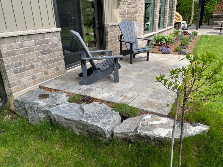 patio drainage design by patio construction Hamilton
