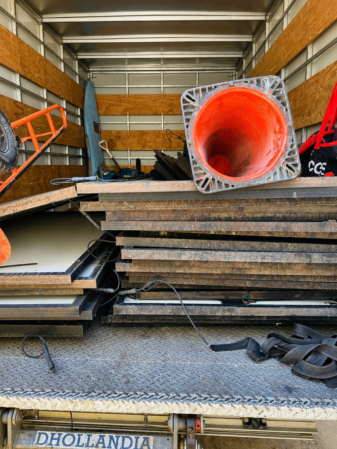Moving Truck with Rubbish and Timber Inside — Rob's Rubbish Removal in Tweed Heads West, NSW