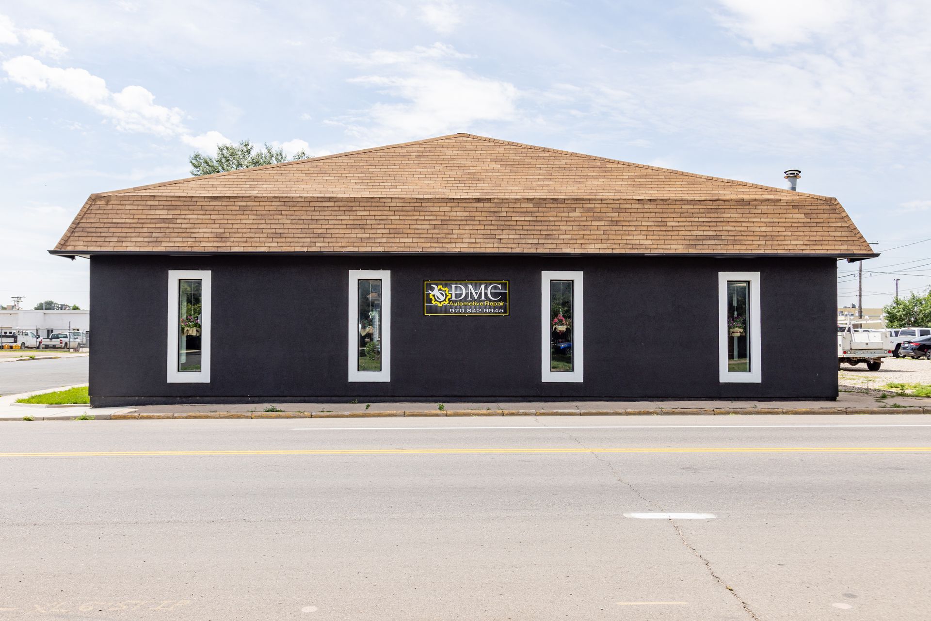 Front of DMC Automotive Repair in Brush, CO