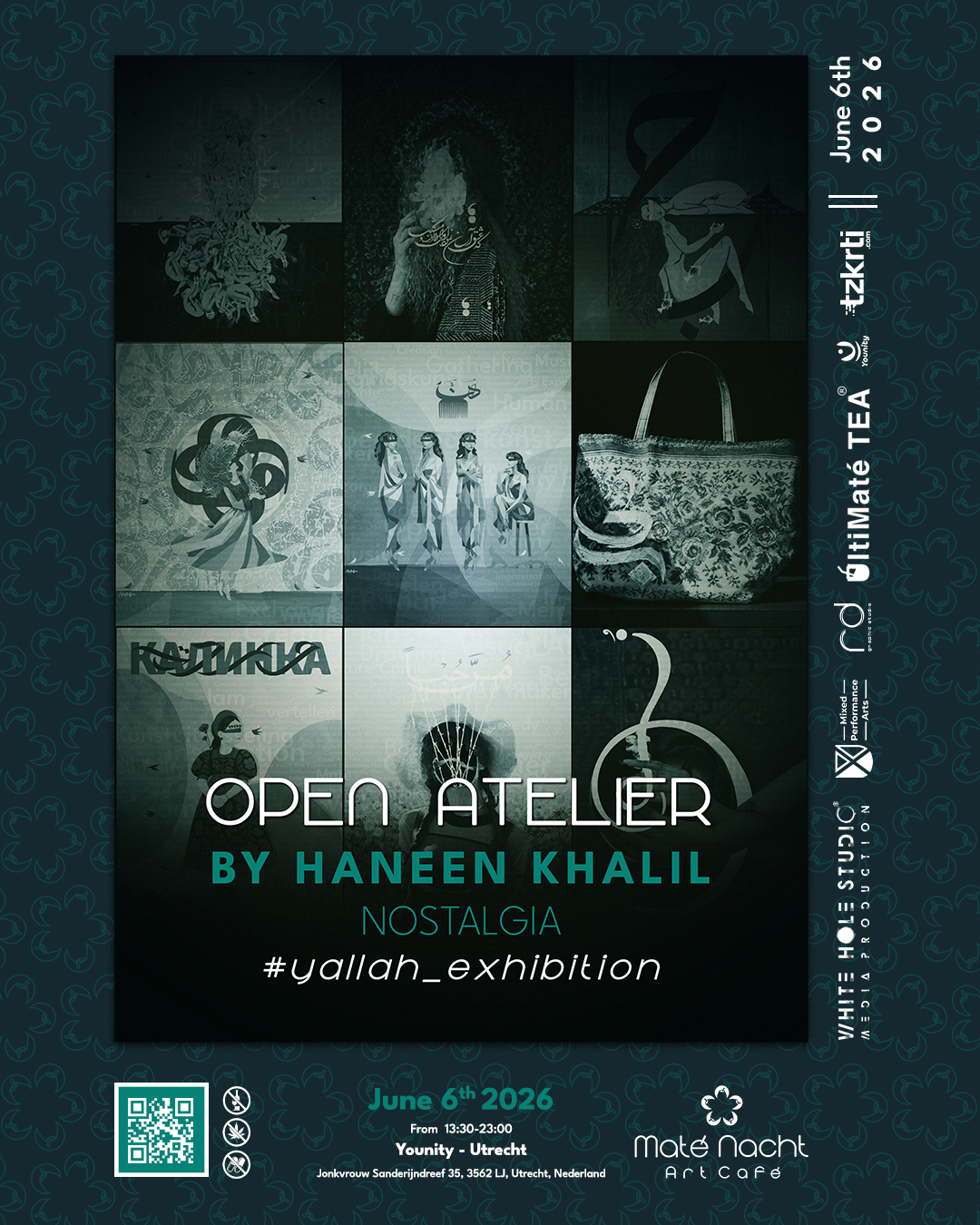 Poster voor de kunsttentoonstelling 