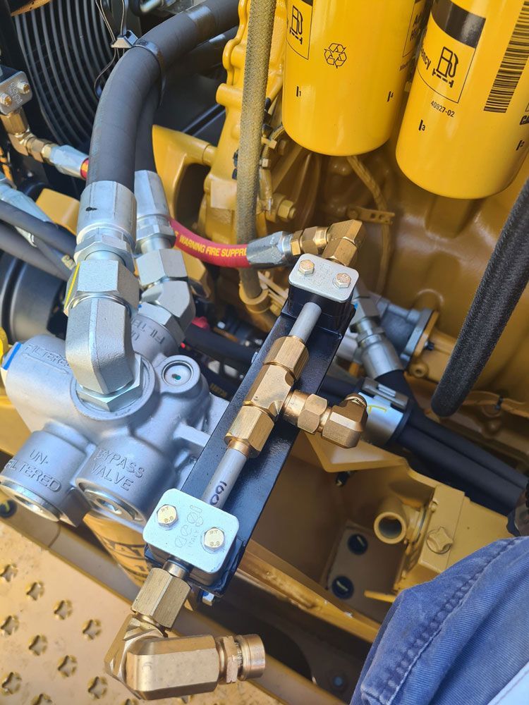 A Hydraulic System On A Machine — East-West Fire Services In Garbutt, QLD