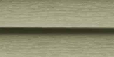 Tan siding with horizontal lines and a dark shadow in the middle.