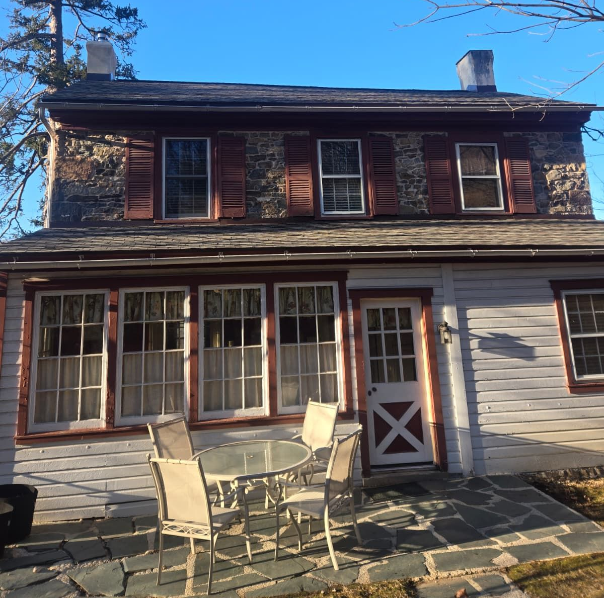 New residential gutter installation protects the roof and the home's foundation.