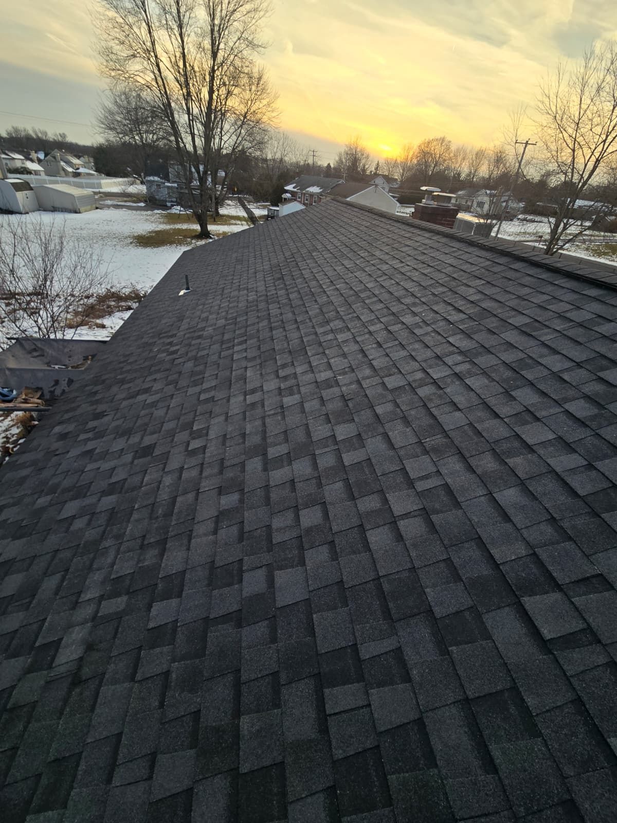 Home roof inspection and roof maintenance by professional roofing services in Lawrence Township