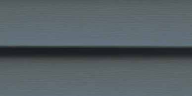 Gray siding with a dark horizontal line.