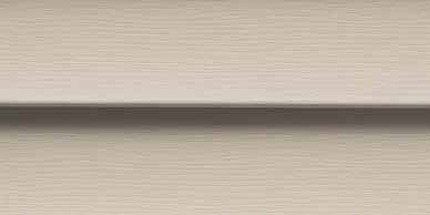 Beige siding with a dark horizontal line, implying a division.
