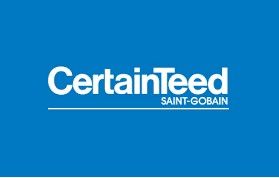 CertainTeed Saint-Gobain logo: white text on blue background.