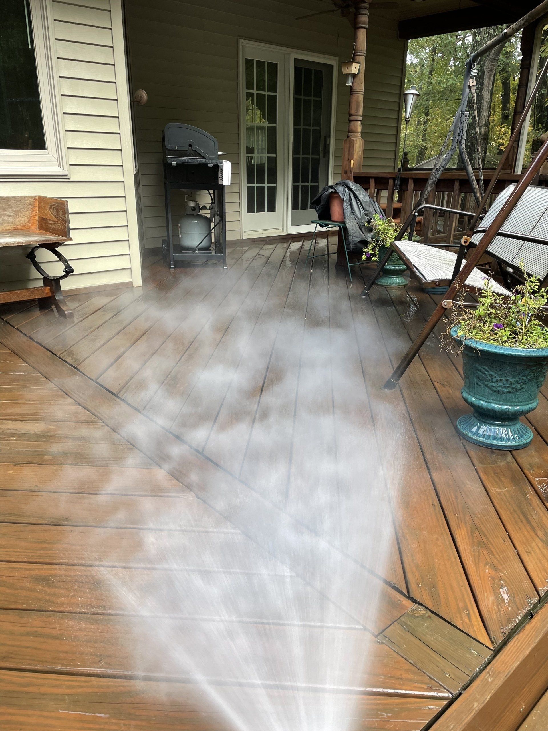 Deck Pressure Washing in Marion, IL