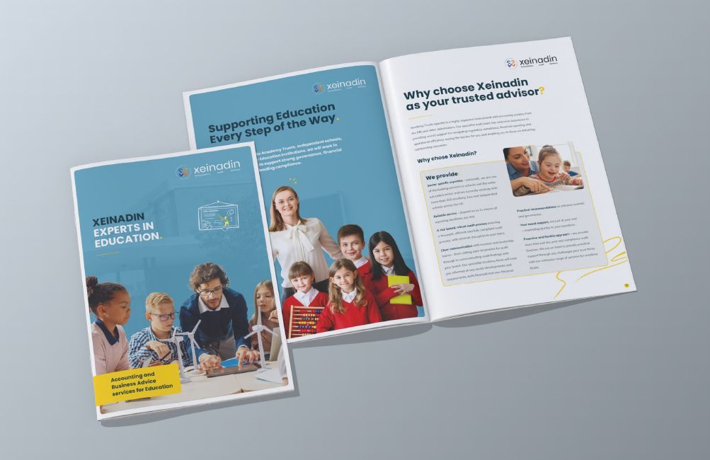 Xeinadin Education Brochure Design, Totton