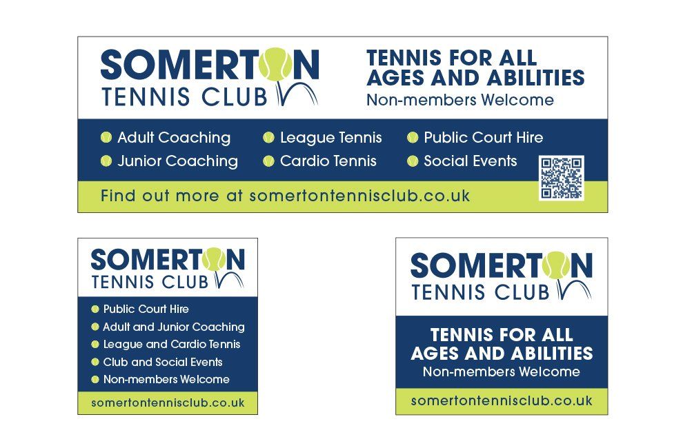 Signage Design, Tennis Club, Somerset