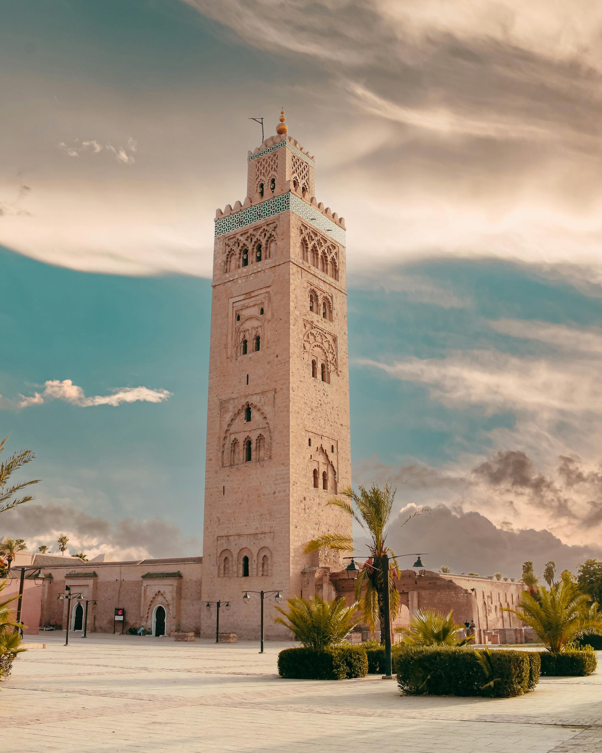 A very tall tower with a clock on top of it