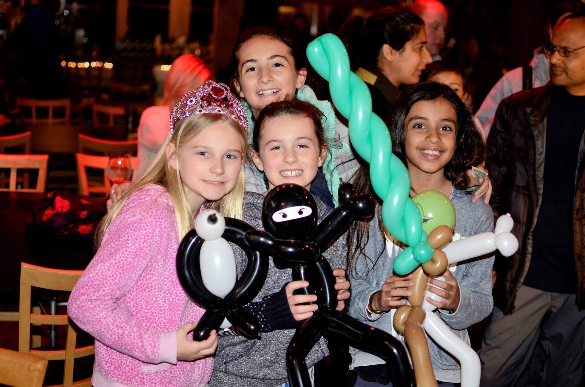 Kids with balloon animals at desaki