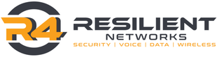 Logo for Resilient Networks with a stylized 